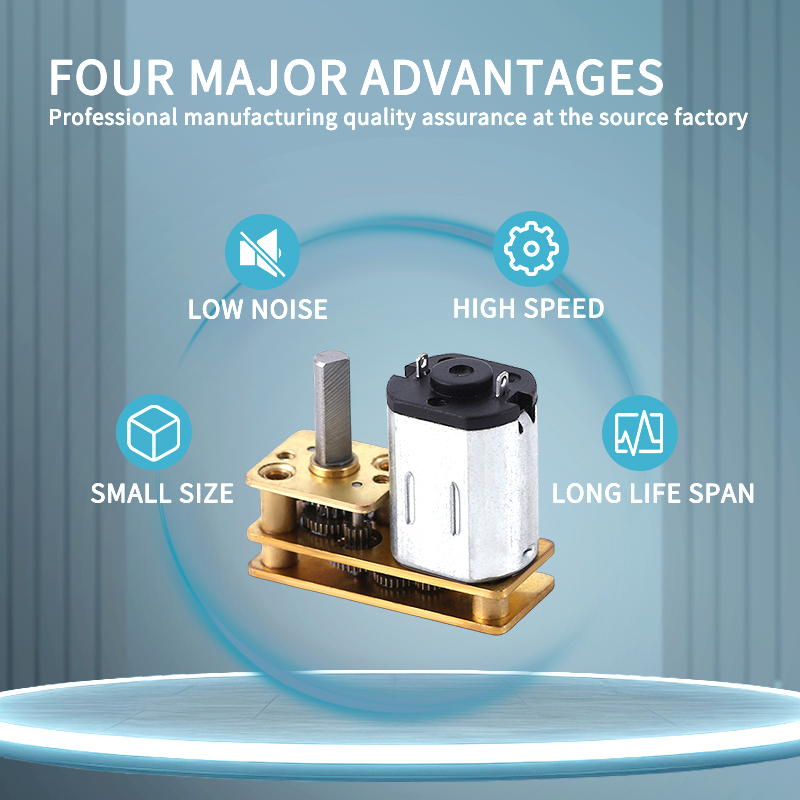 DC 6V N20 Mini Micro Gear Motor Encoder Hall Sensor 12mm Brushed Electric Gear Motor Permanent Magnet for Smart Home Fan Use