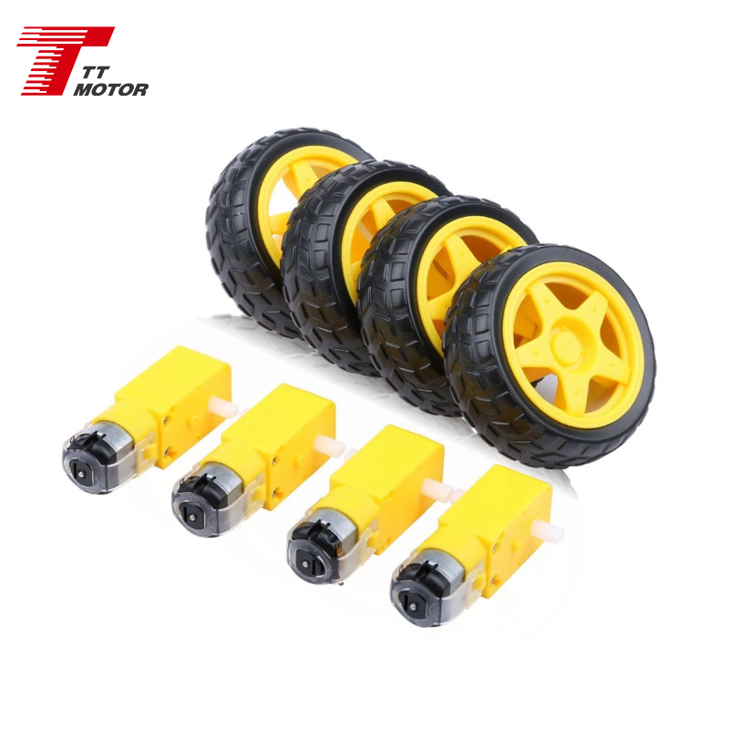 Yellow Plastic Gear Small Motor 3V 6V 1/48 1/120 1/180 1/220 1/288 TT MOTOR China Supplier Micro Dc Motor