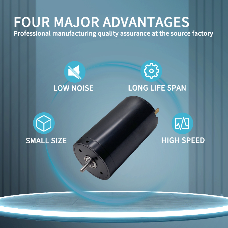 DC 24V 36V 48V Professional Manufacturer 4071 Coreless Carbon Brush DC Motor