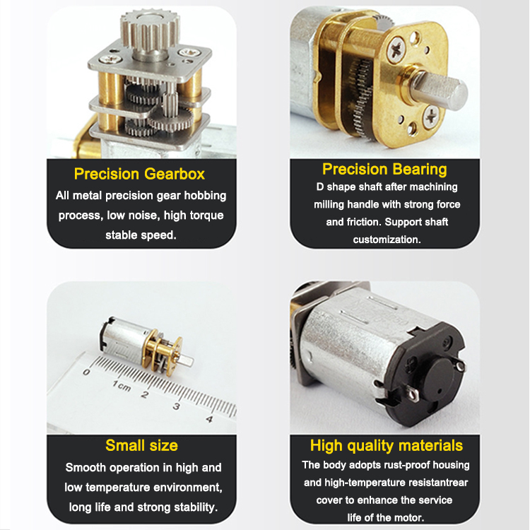 12mm Dc Linear Actuator Motor Wth High Quality N10 N20 N30 Dc Gear Motor 3v