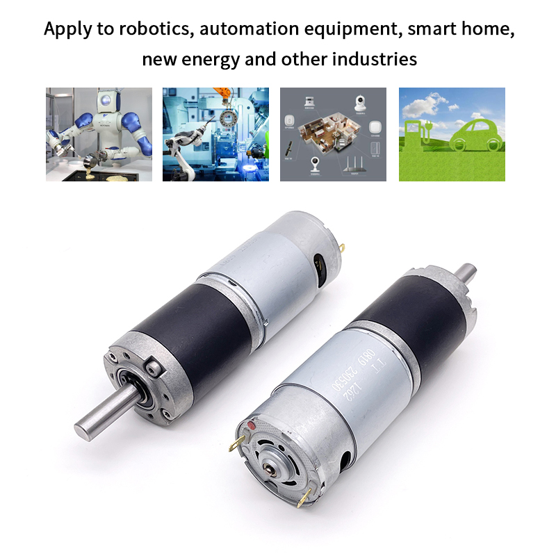 GMP36-555PM-EN 12 Volt 24 Volt Electric Dc Geared Motor With Encoder