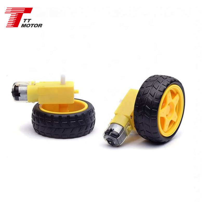 Yellow Plastic Gear Small Motor 3V 6V 1/48 1/120 1/180 1/220 1/288 TT MOTOR China Supplier Micro Dc Motor