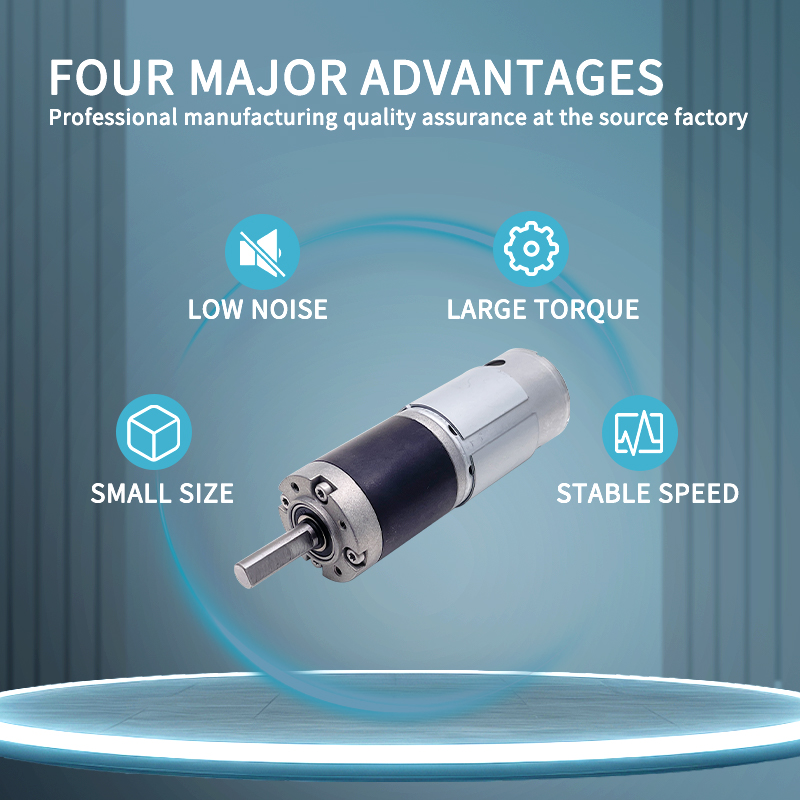 DC Planetary Gear Motor With Encoder 36mm 555 12v 24 Volt Dc Geared Brush Motor Reversible