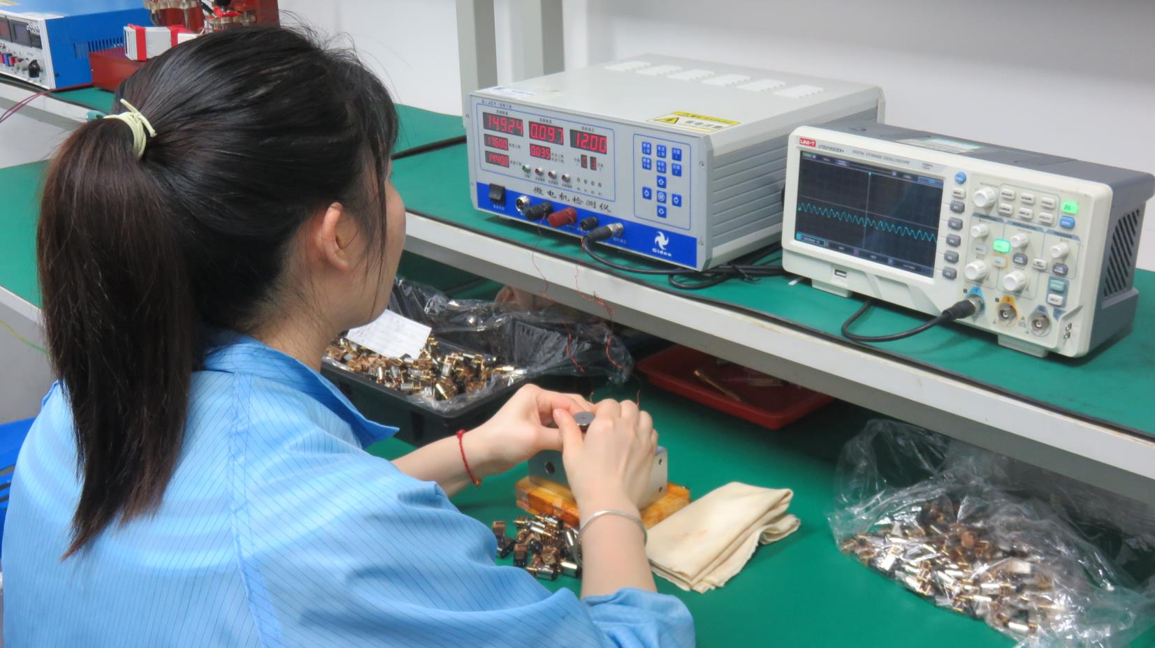 Gear motor comprehensive testing station at RSI Motors