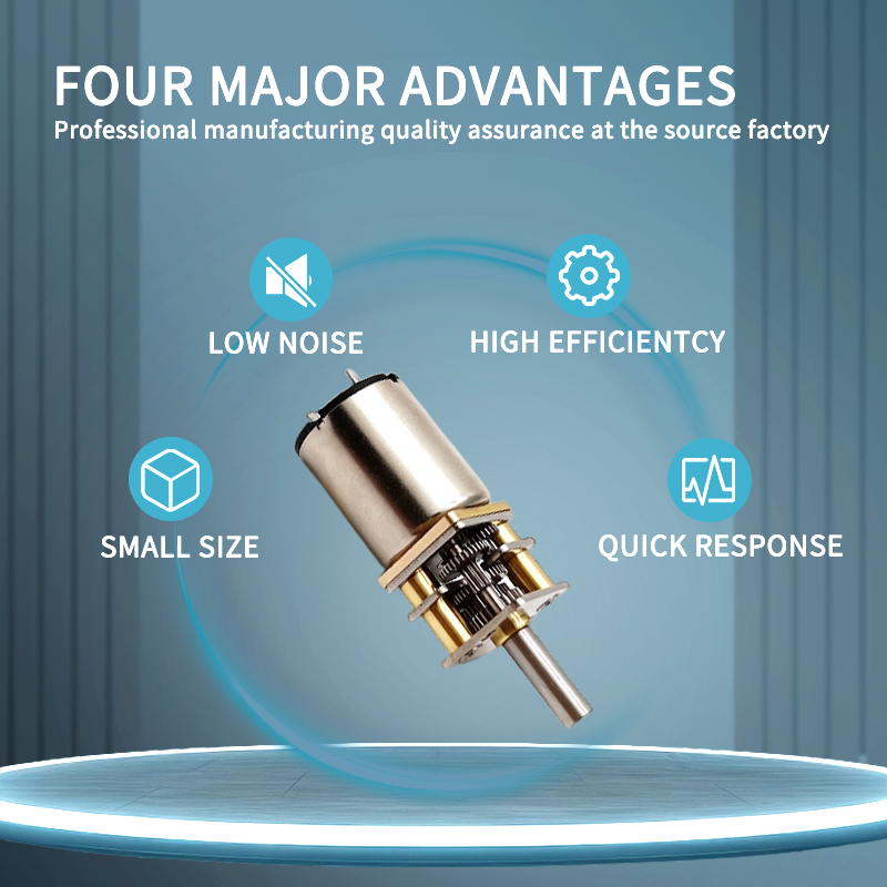 12mm 5v 12v High Precision Micro Dc Coreless Brush Motor Spur Geared Electric Mini Motor for Smart Robot