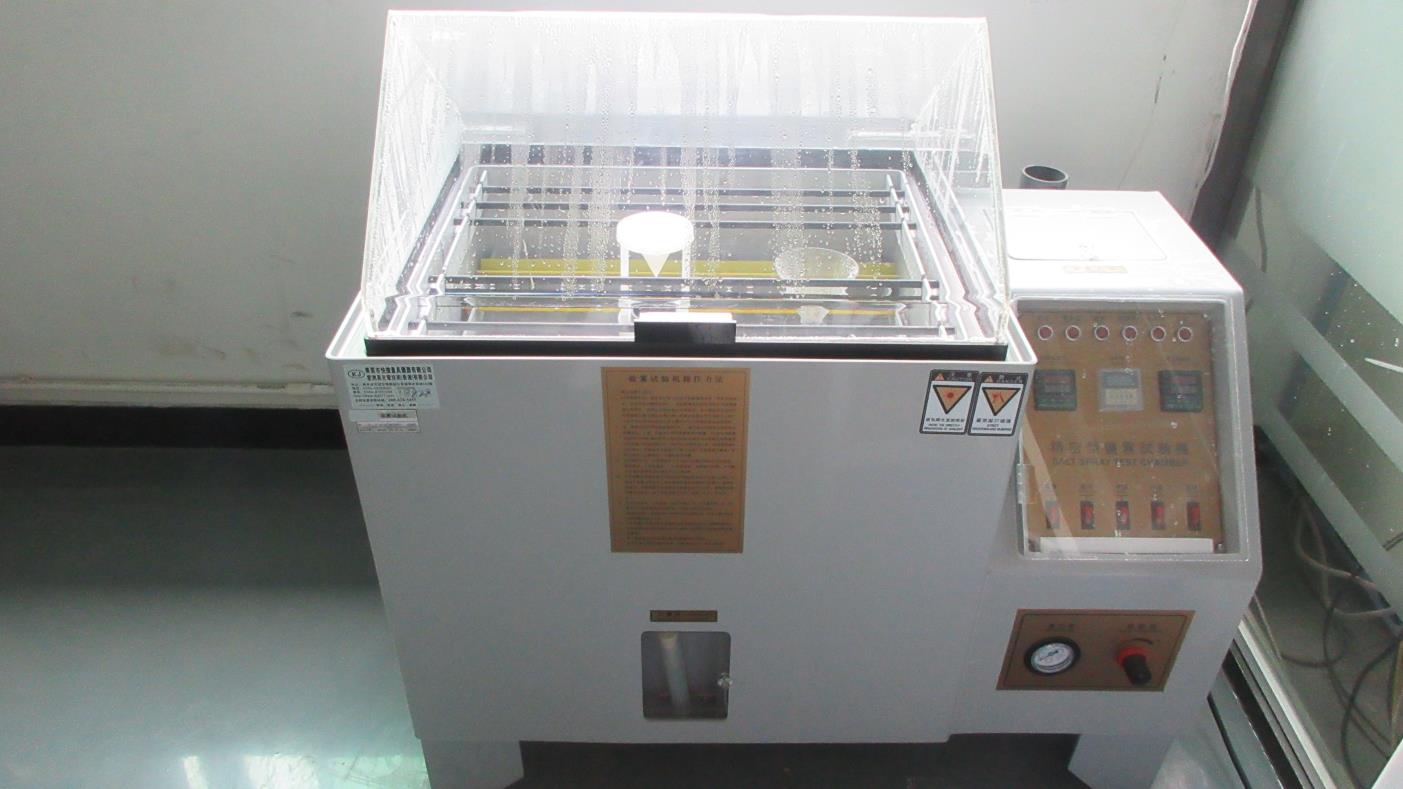 Salt spray tester for motor corrosion resistance validation