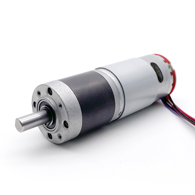 China Supplier 12v 24v Micro Brush 36mm 555 Dc Planetary Gear Motor With 500ppr Encoder