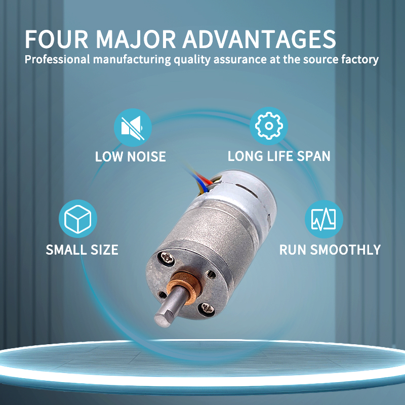 China Supplier 12V 20mm DC Stepper Gear Motors Permanent Magnet Type