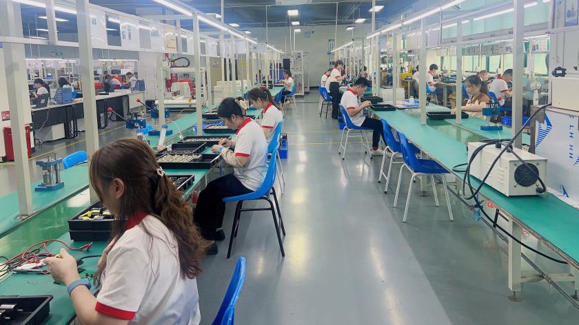 RSI Motors main production hall with automated assembly lines