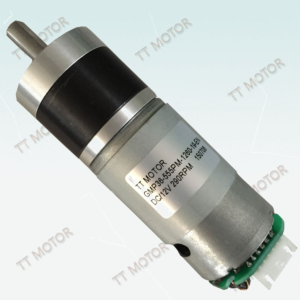 GMP36-555PM-EN Electric Motor Dc 24v Planetary Gear Motor Encoder
