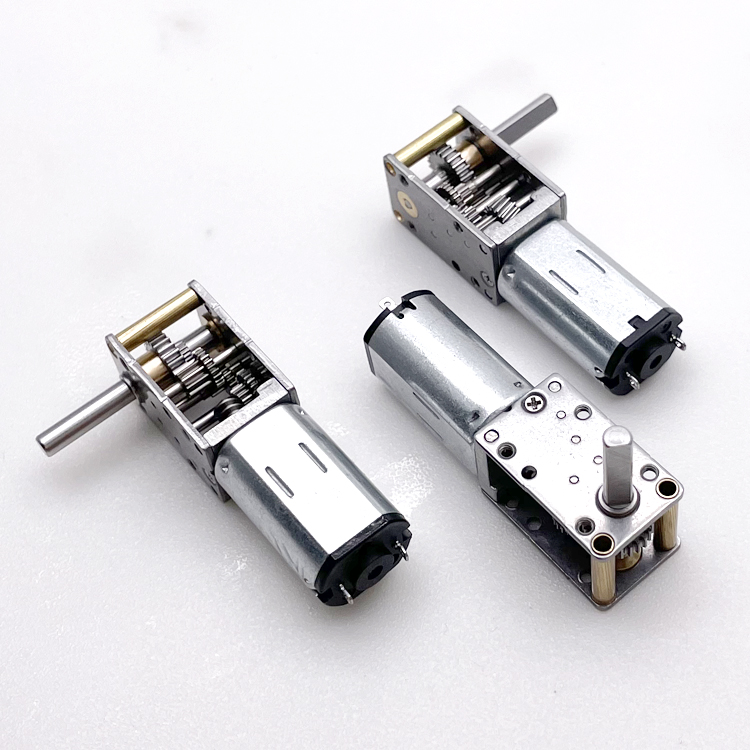 Customized Long Shaft 1000 Ratio Low Rpm N20 N30 Brush Motor With Worm Gearbox
