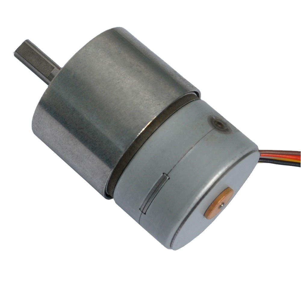 4 Phase 12v 24v Stepping Motor With 37mm Gear Reducer Mini Motor Made in China
