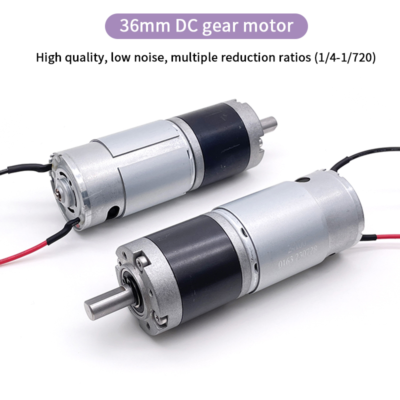 GMP36-555PM-EN 12 Volt 24 Volt Electric Dc Geared Motor With Encoder