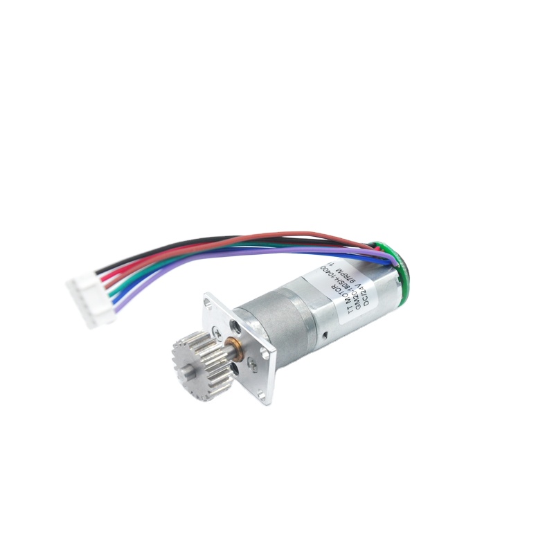 20mm 6 Volts Electric Dc Gear 180 12ppr Magnetic Encoder Motor for Textile Machinery