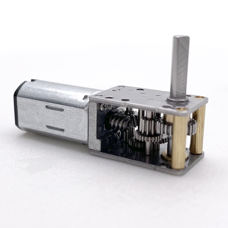 Customized Long Shaft 1000 Ratio Low Rpm N20 N30 Brush Motor With Worm Gearbox