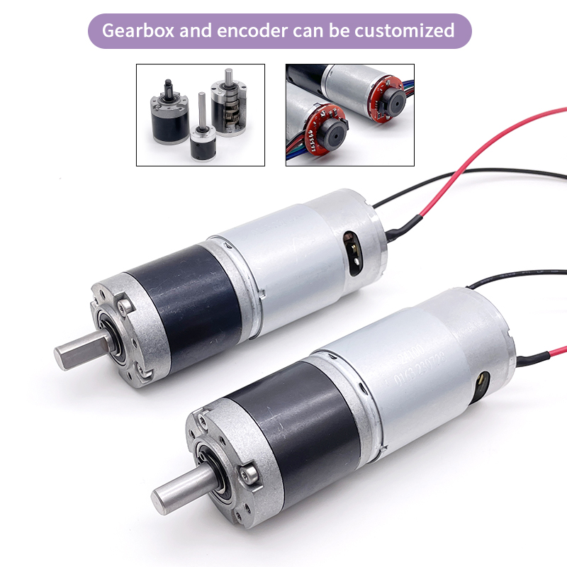 GMP36-555PM-EN 12 Volt 24 Volt Electric Dc Geared Motor With Encoder
