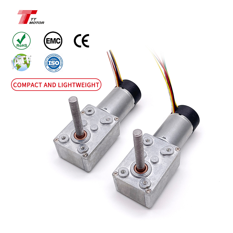 Smart Electronics TWG3246-TEC2430 Dc 12V Low Speed Micro Gear Motor Worm Reducer Motor With Gear Box