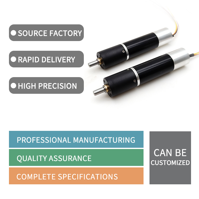 Dc12v 24v 16mm Diameter 60w IE4 Planetary Coreless Brushless Dc Motor Gearbox With Encoder