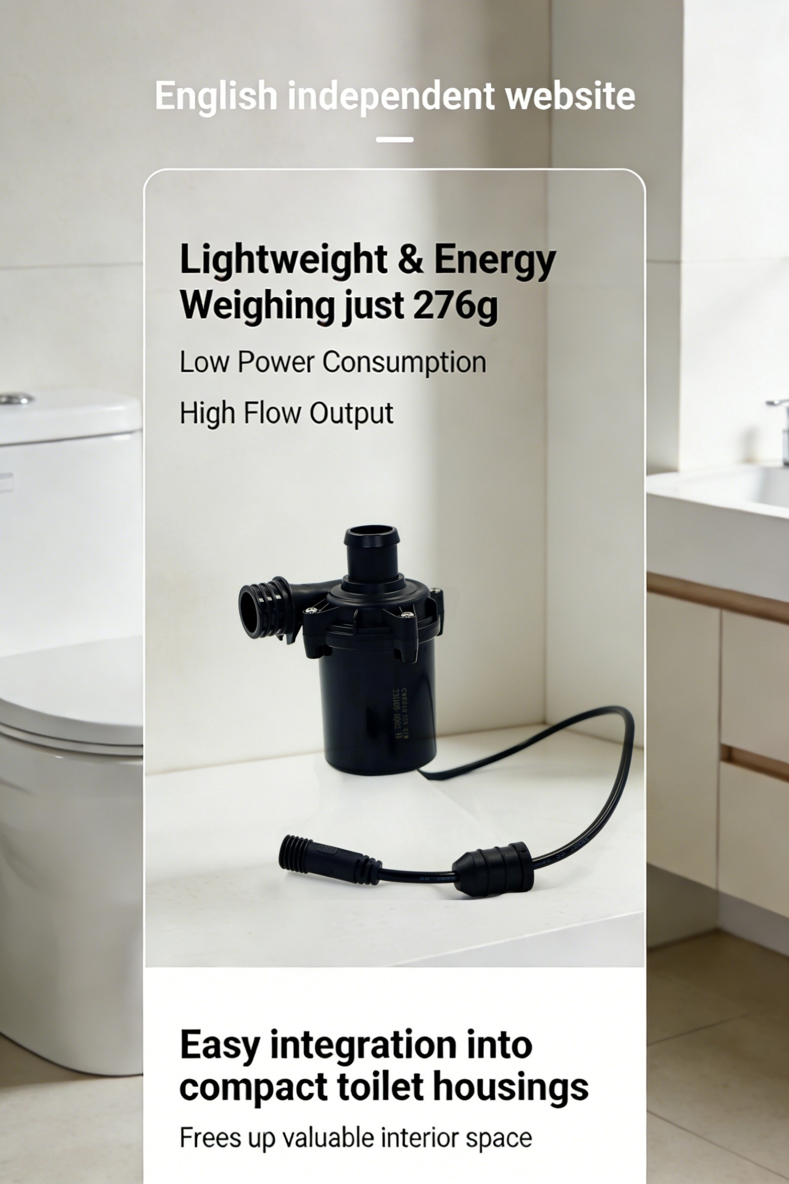 12V Small Water pump For Smart Toilet (3)