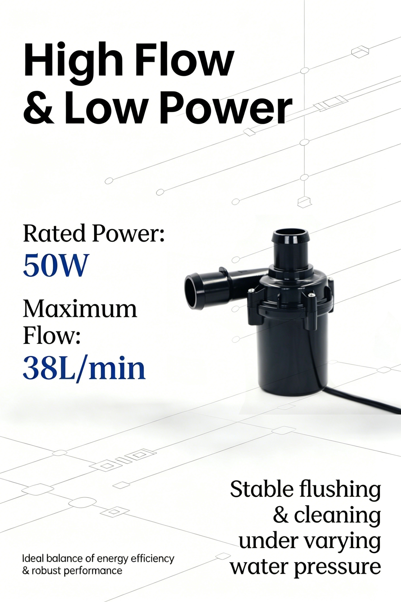 12V DC Small Water Booster Pump For Smart Toilet (1)