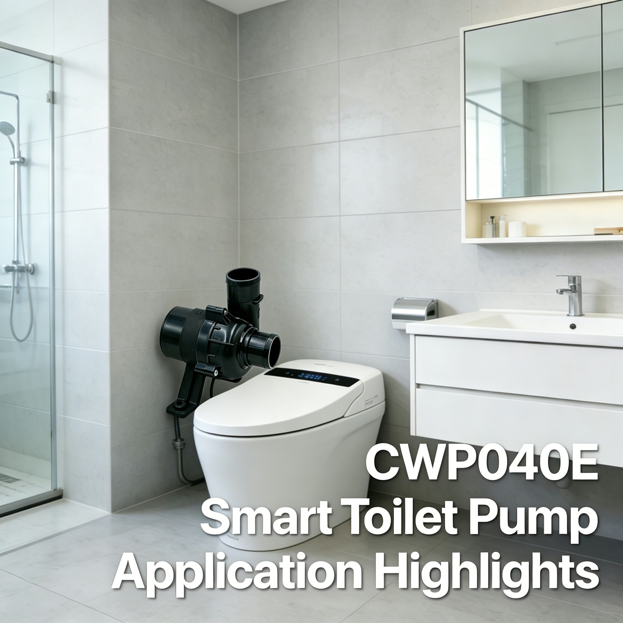 CWP040E Smart Toilet Pump Application Highlights 1