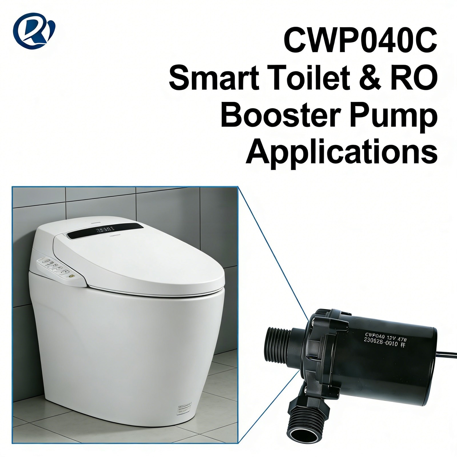 12V Smart Toilet High Pressure DC Water Pump (3)