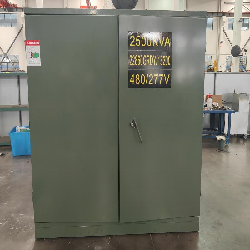 Transformador Padmounted Trifásico Tipo Pedestal Externo 2000kVA 12470y/7200V a 240/120V Dyn1