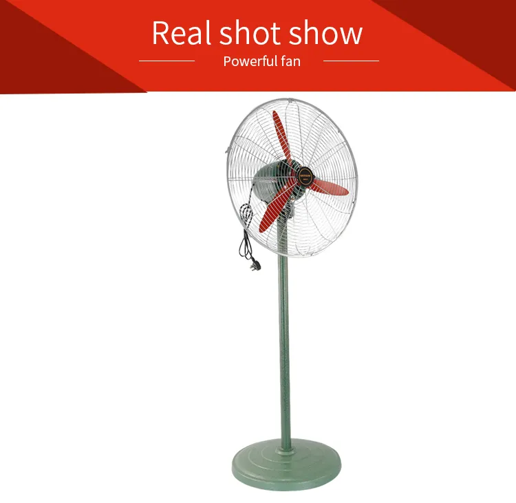 Ventilador Elétrico Poderoso Ventilador Industrial Alta Potência Ventilação de Fábrica Cabeça Oscilante Suporte de Chão Parede Suspensa Churrasco Grande Volume de Ar