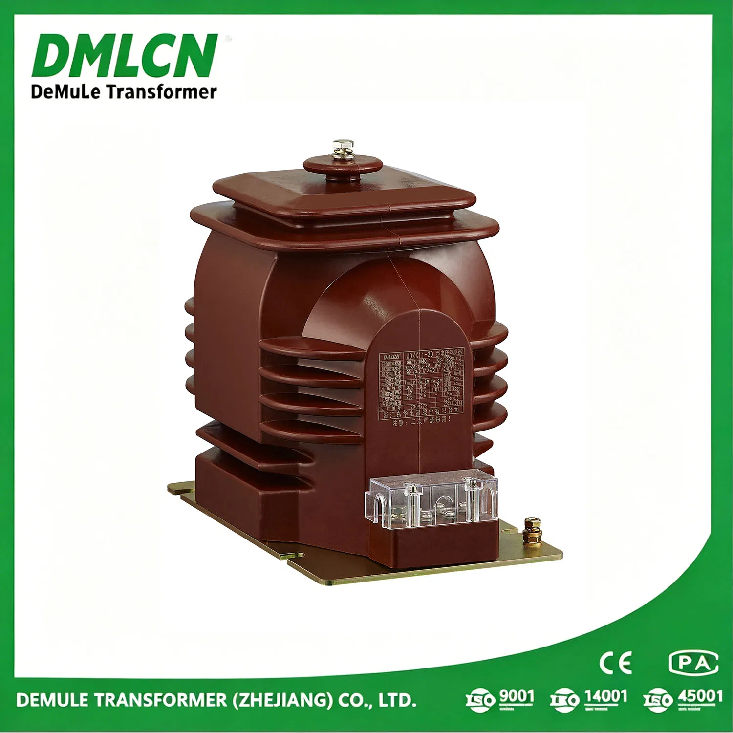 Jdzx11-20 20kv Transformador de Potencial Interno 20/√3/0.1/√3/0.1/3 Classe 0.5/6p