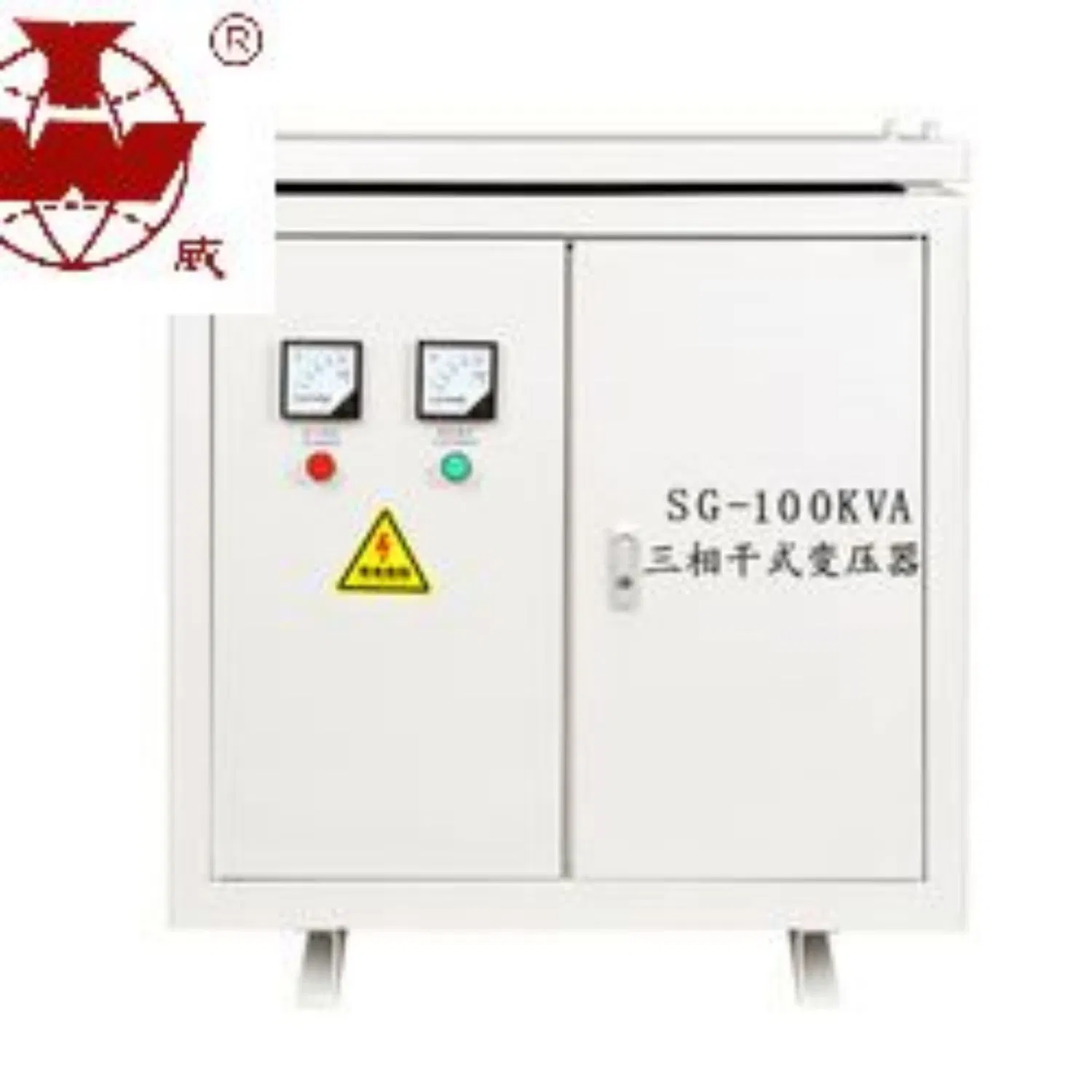 Fábrica de Vendas Diretas de Transformador de Isolamento LCD 220V-380V Elevar 3-Phase-100kVA Branco Potência Cobre-Ar-Refrigeração Sg-Ei Vertical