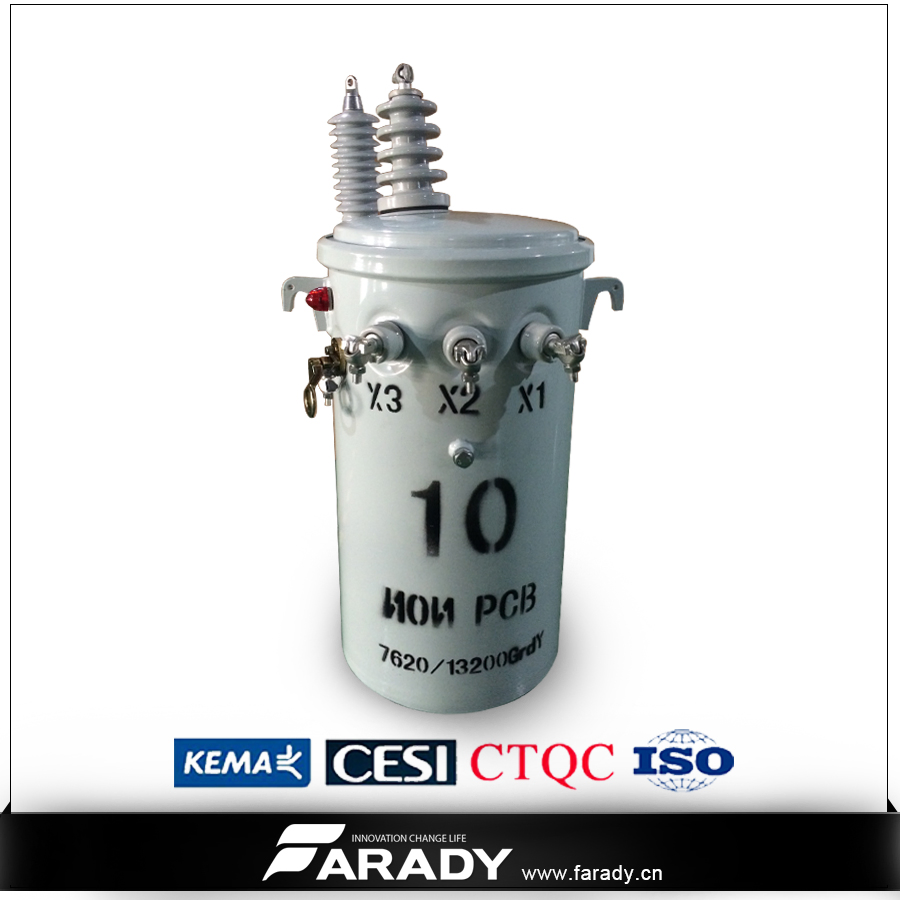 10 kVA Aéreo 2400/4160y V - 120/240 V Transformador Monofásico