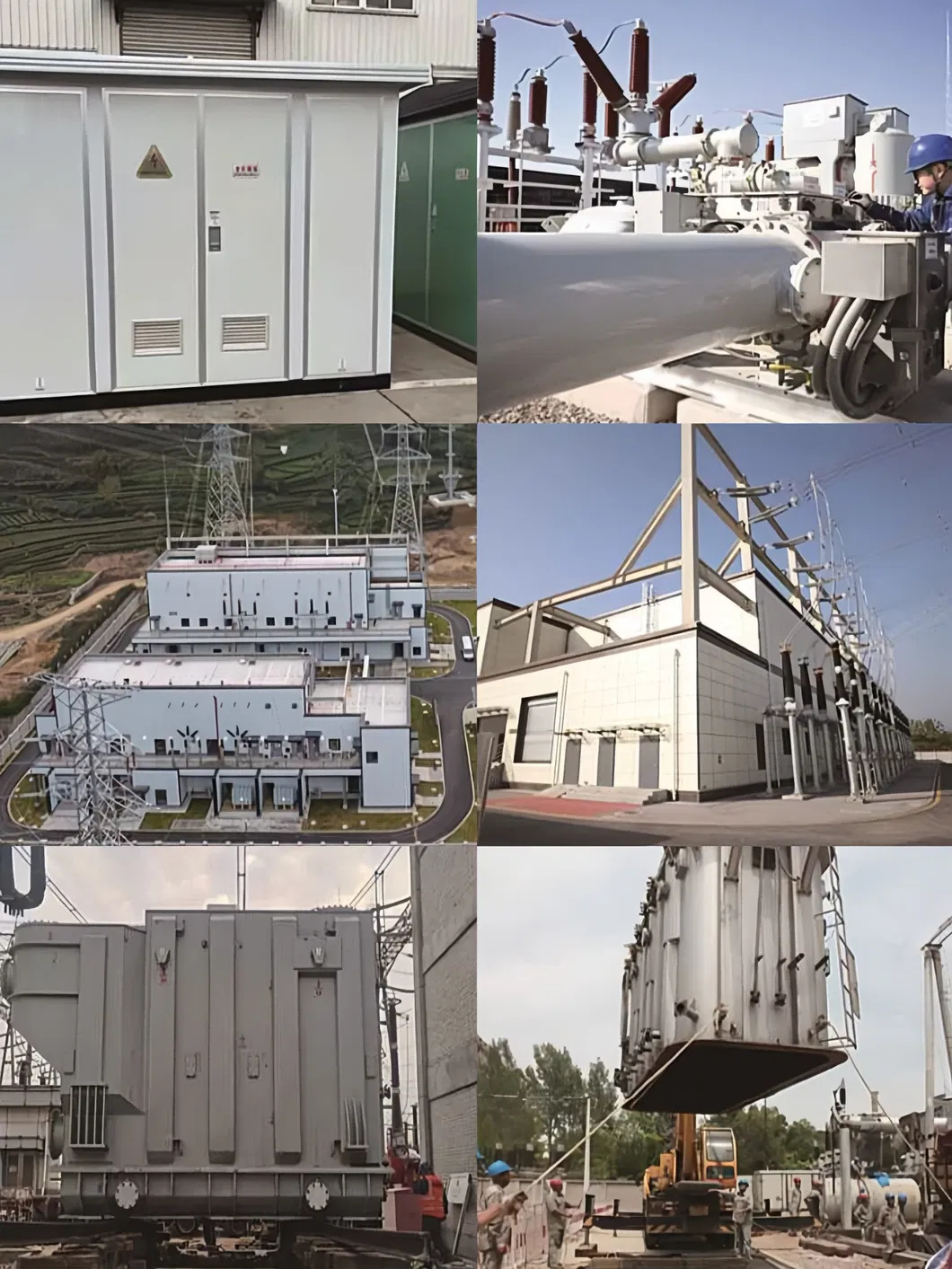 Instalação do transformador em projeto no local