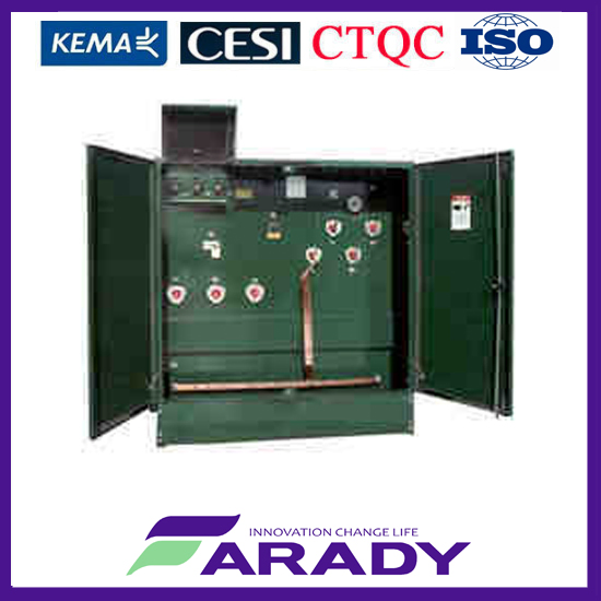 Pedestal tipo transformador de 500 kVA