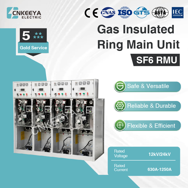 Rmu 12kv Sf6 Unidade de Distribuição de Anel Isolada a Gás Equipamento de Comutação de Média Tensão