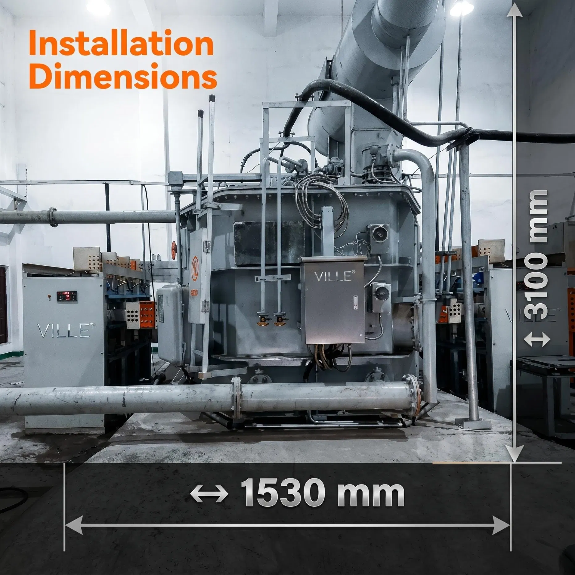 13000kVA 35kv Transformador Retificador Eletroquímico Imerso em Óleo, 110-135VDC 48ka 6-Phase Transformador de Deslocamento de Fase para Fornecimento de Energia DC em Química de Cloro e Álcalis