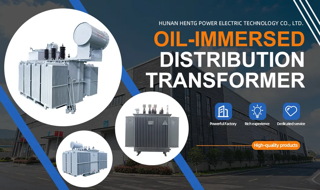 Transformador de Distribuição Imerso em Óleo à Prova de Poeira 10kv 11kv para 400V 500kVA