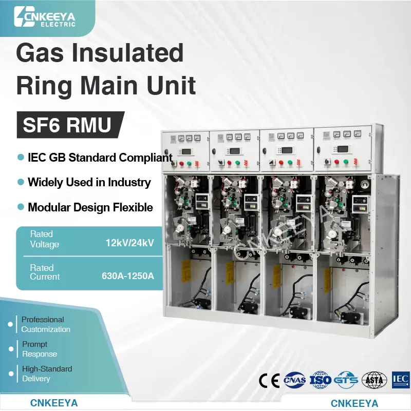 Rmu 12kv Sf6 Unidade de Distribuição de Anel Isolada a Gás
