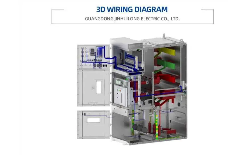 Kyn28-12 12kv Painel de Controle de Equipamento Elétrico Inteligente Metal Clad Mv para Distribuição de Energia em Subestação Compacta