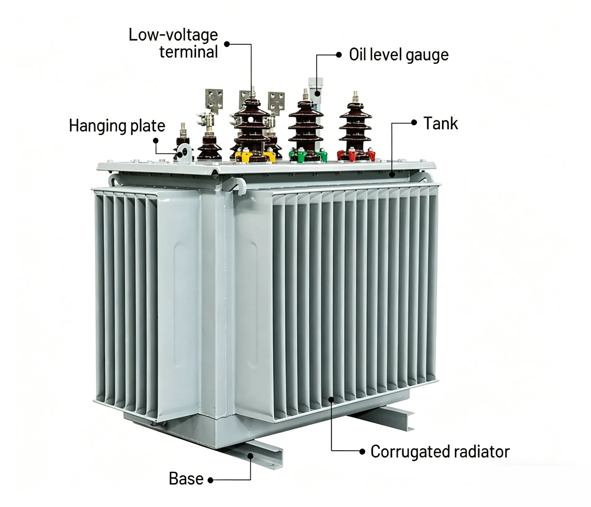 1000kva/33-0.4kv Transformador de Distribuição de Potência Industrial Trifásico a Seco e Imerso em Óleo