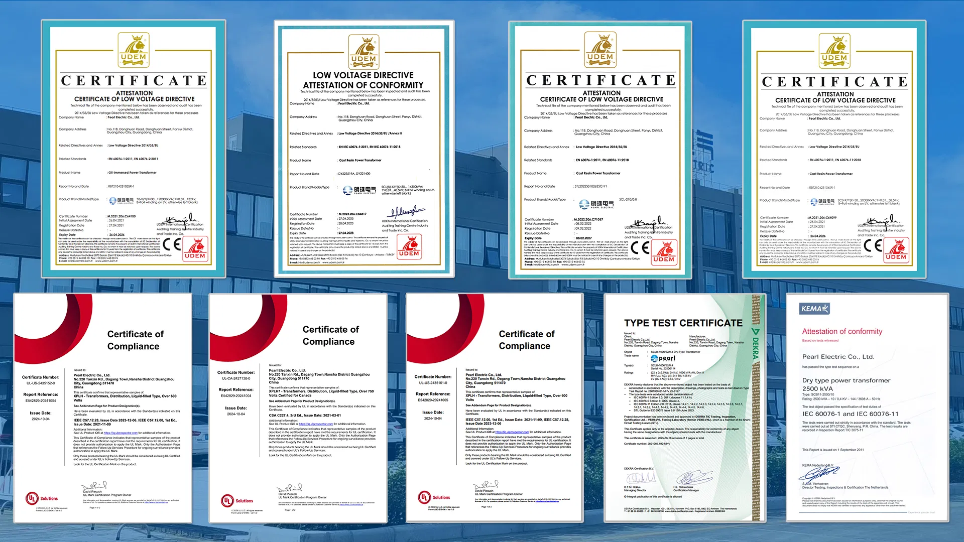 Certificados de Conformidade Técnica