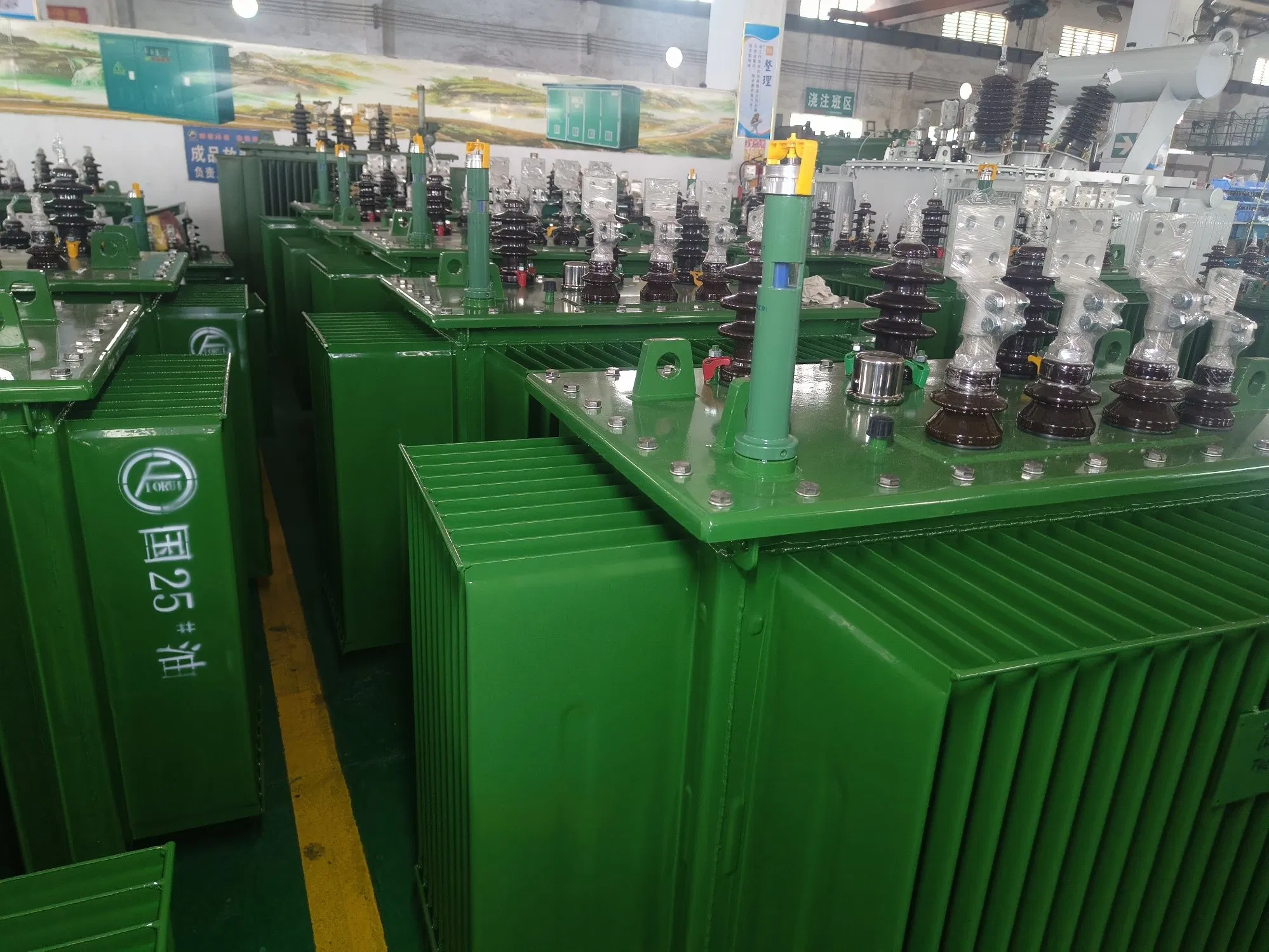 50kVA 100kVA 200kVA 800kVA 1000kVA Alta Tensão Hv 11kv 33kv para 0.4kv Transformador de Distribuição de Potência Trifásico Imerso em Óleo