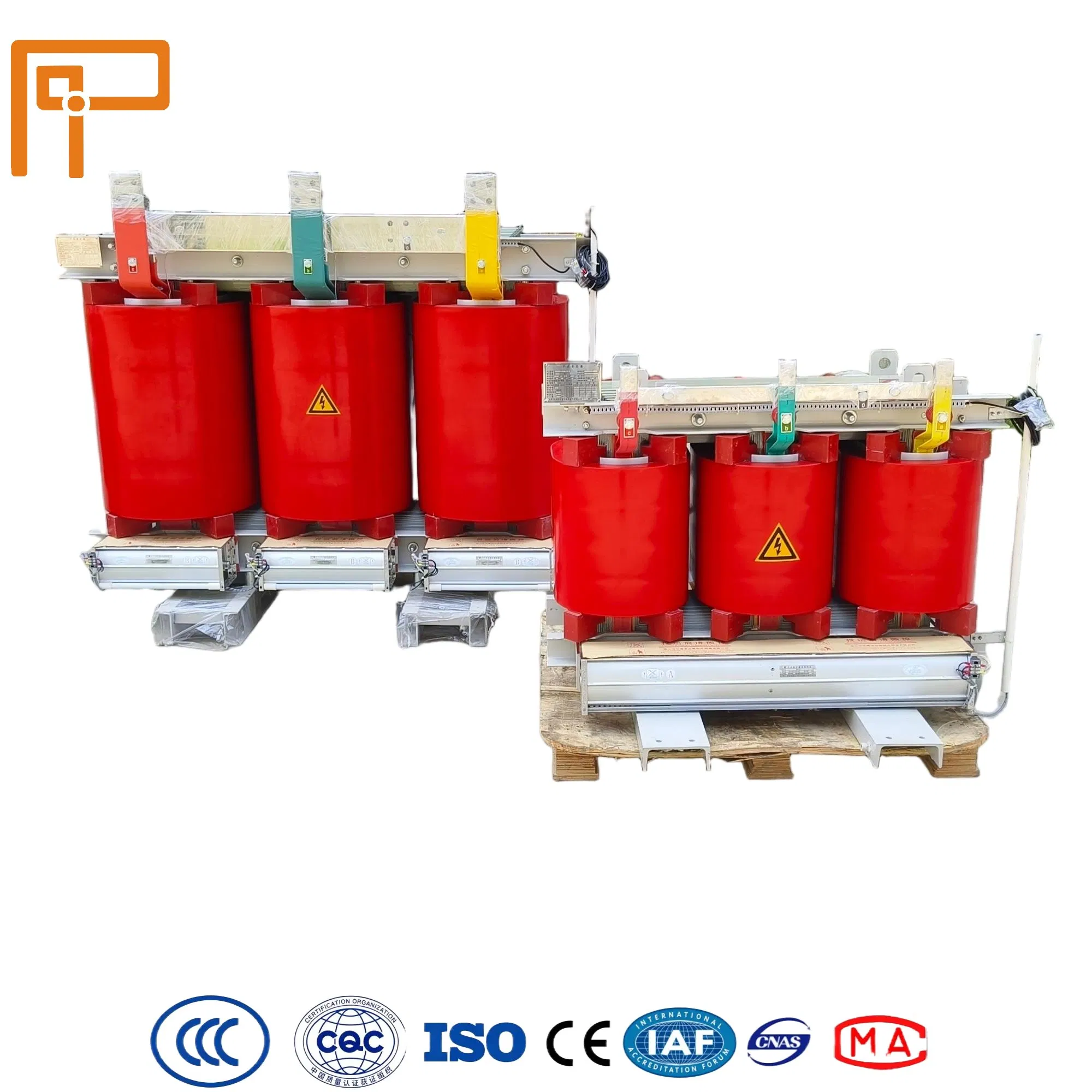 10kv 11kv 20kv 250kVA 1000kVA 1250kVA 2000kVA Transformador Seco Trifásico de Resina Distribuição Elevação Isolamento Elétrico Transformador de Resina ISO9001