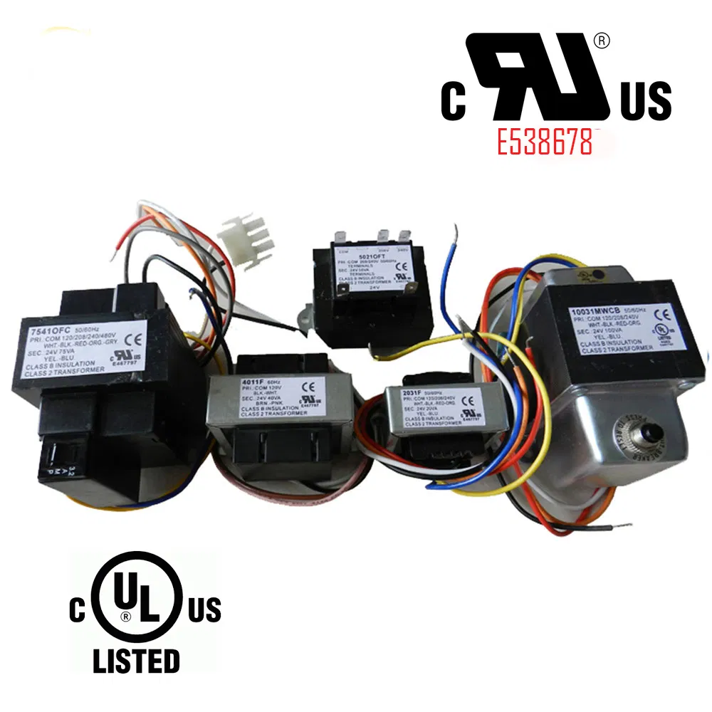 110 120V 240V 277V para 24V Transformador de Redução de Tensão Listado UL para Forno de Arco Elétrico