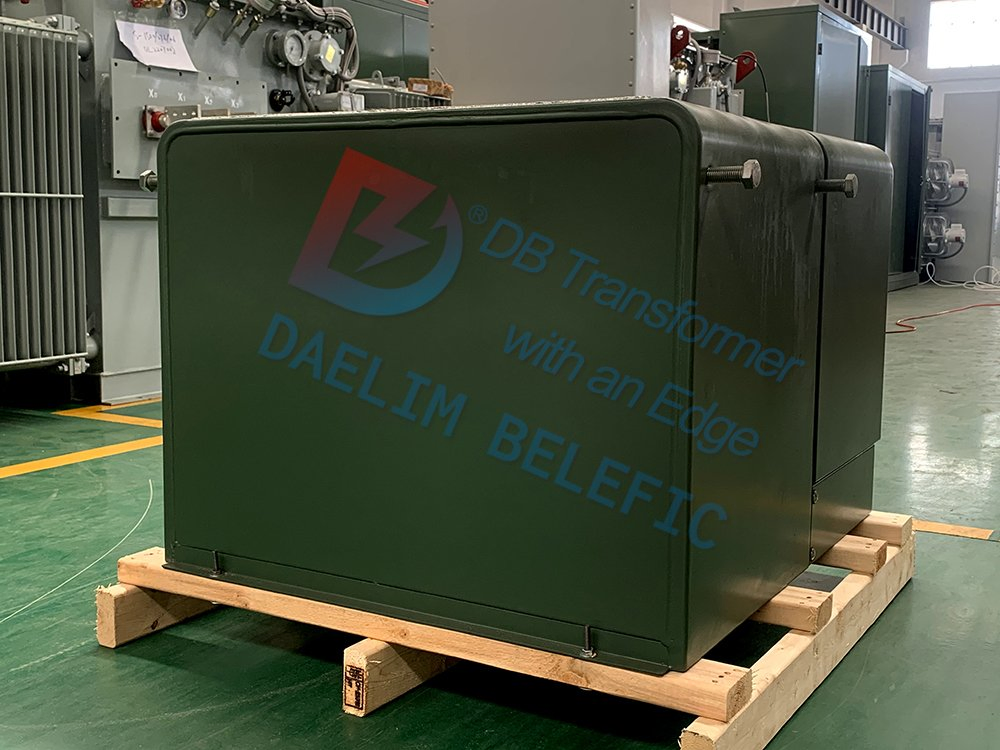 Transformador Pedestal Monofásico 75kVA 100kVA 12000V para 208/120V Transformador Montado em Base Monofásico
