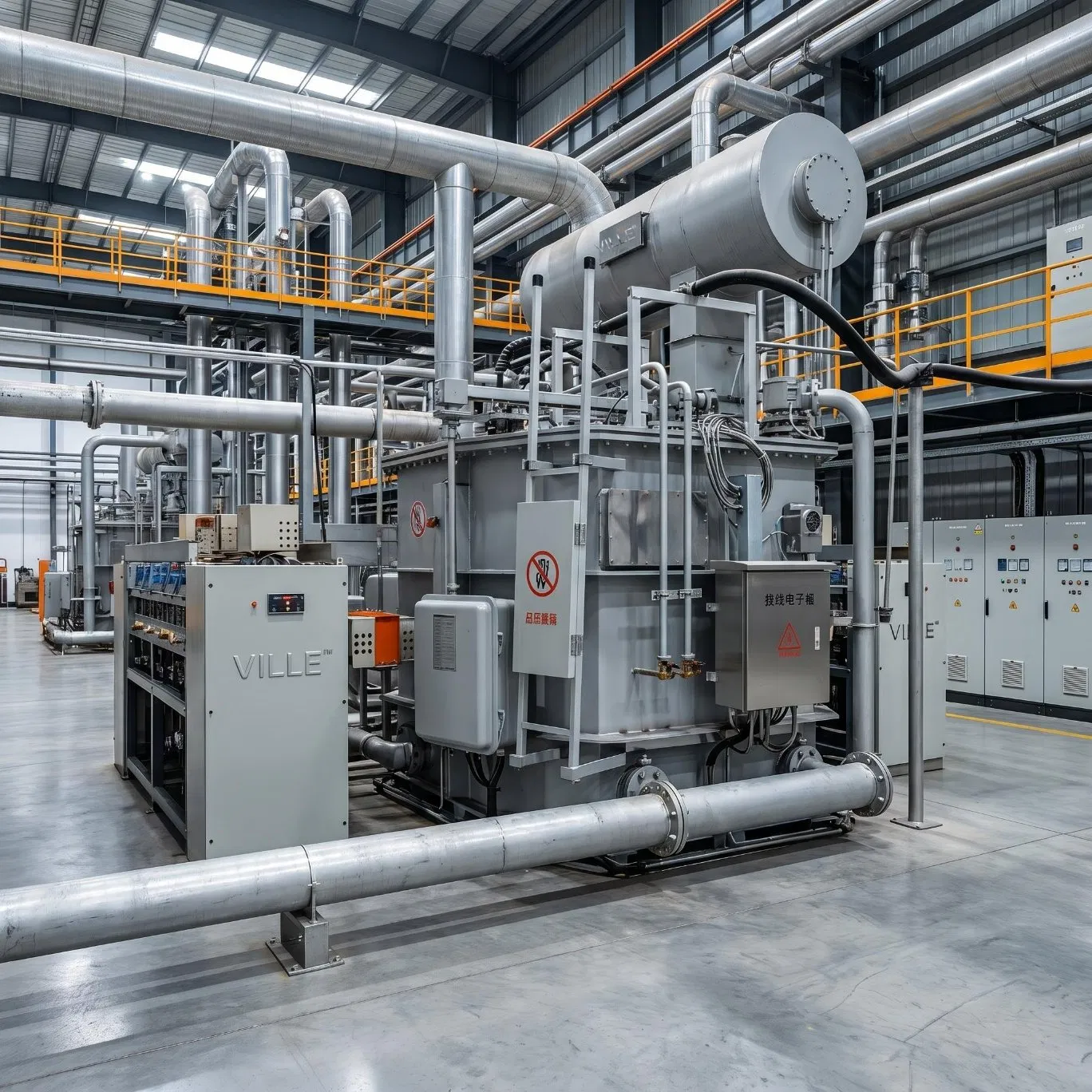 13000kVA 35kv Transformador Retificador Eletroquímico Imerso em Óleo, 110-135VDC 48ka 6-Phase Transformador de Deslocamento de Fase para Fornecimento de Energia DC em Química de Cloro e Álcalis