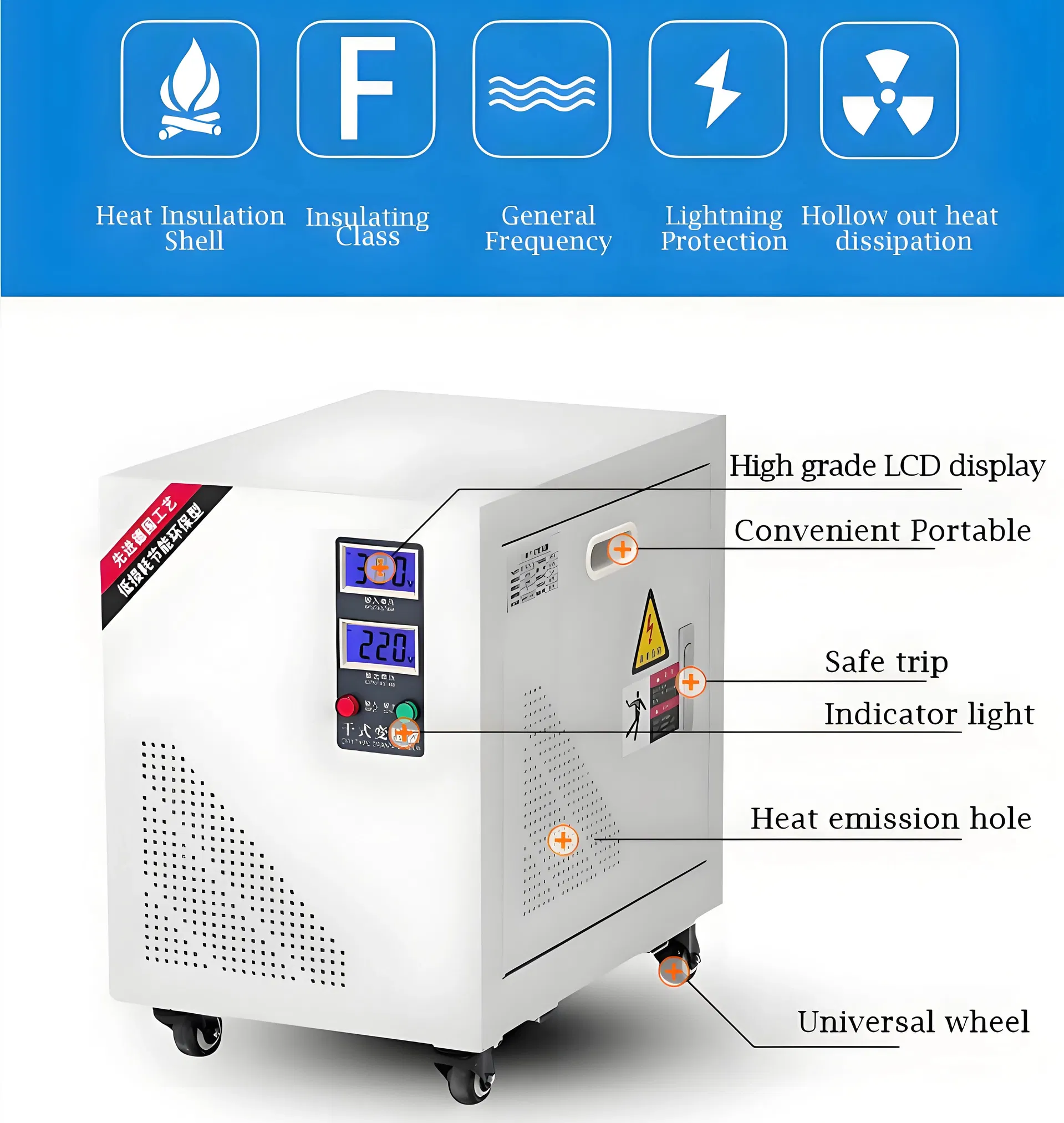 150kVA 220V para 380V Transformador de Isolamento Trifásico de Alta Qualidade