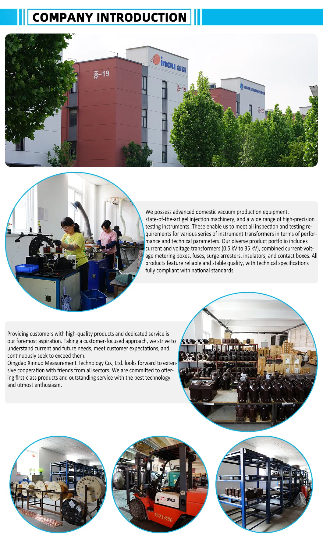 Instalações do Perfil da Empresa