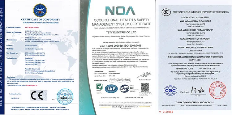 Certificados de Qualidade