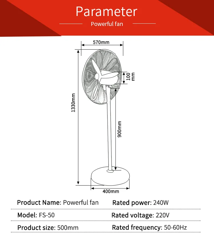 Ventilador Elétrico Poderoso Ventilador Industrial Alta Potência Ventilação de Fábrica Cabeça Oscilante Suporte de Chão Parede Suspensa Churrasco Grande Volume de Ar