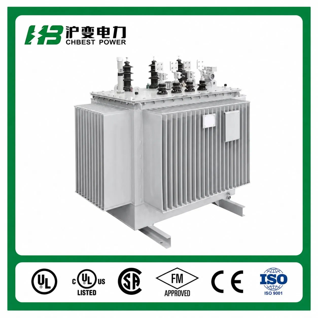 Distribuição de Energia Chbpower Subestação Compacta de Alta Tensão Trifásica Transformador Imerso em Óleo Elétrico Toroidal de Isolamento de Corrente 110kVA Alumínio Cobre